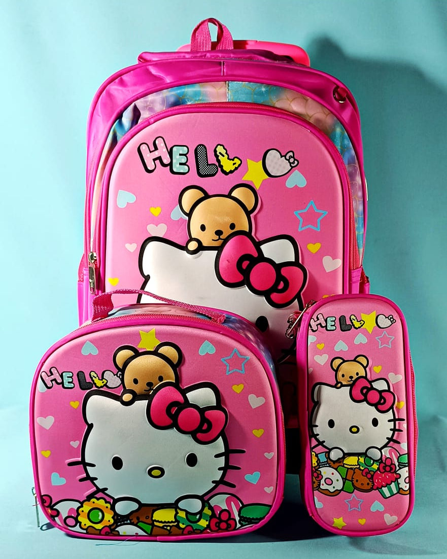 MOCHILA TRIPLE HELLO KITTY