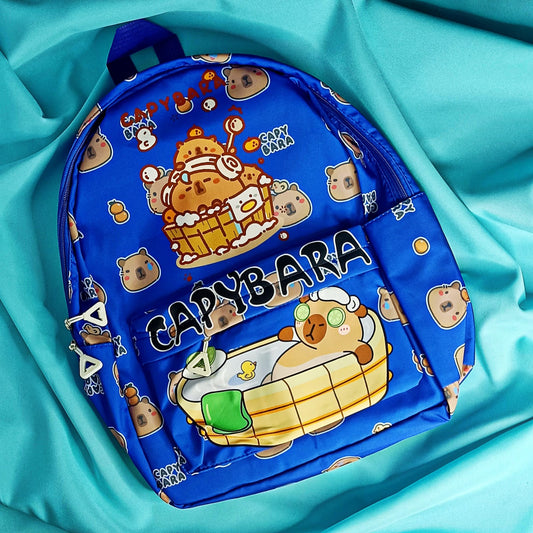MOCHILA CAPIBARA AZUL