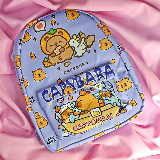MOCHILA CAPIBARA LILA