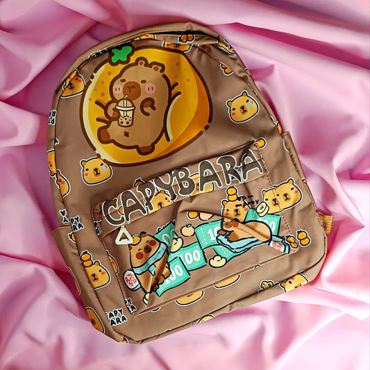 MOCHILA CAPIBARA CAFÉ