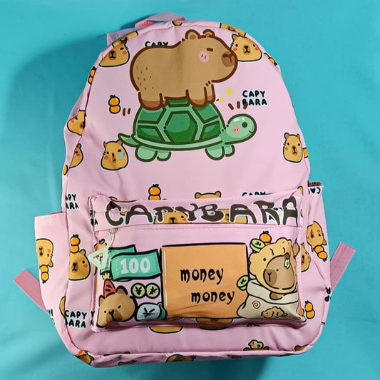 MOCHILA CAPIBARA ROSA