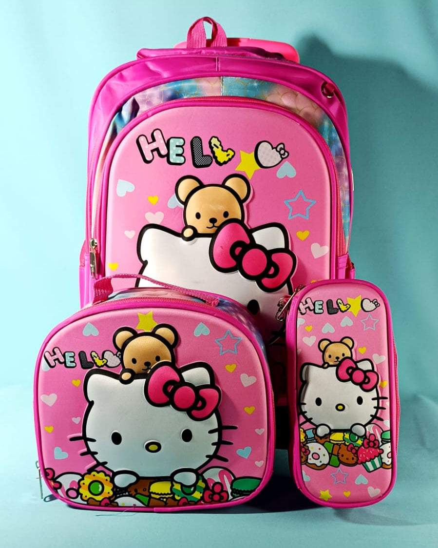 MOCHILA TRIPLE HELLO KITTY